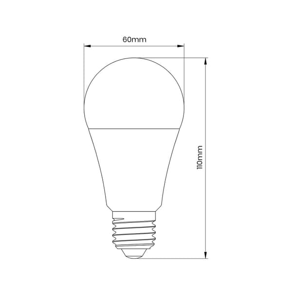 LED-lampa 9W A60 E27 3000K Twilight