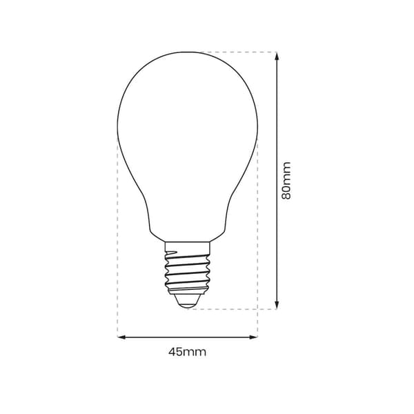 LED-lamppu 5W E14 G45 6000K