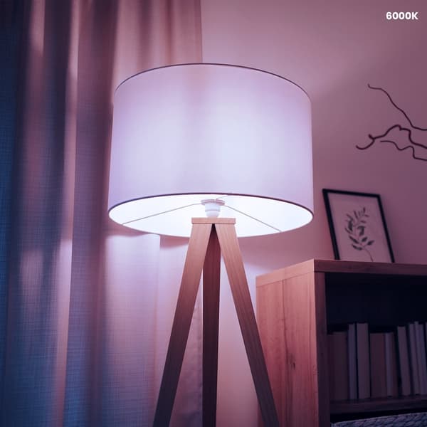 LED pære 7W E27 C37 6000K