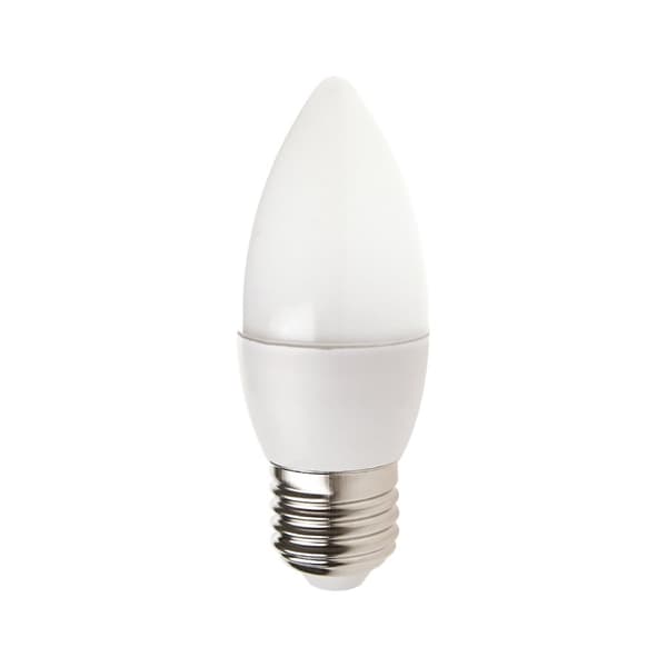 LED pære 7W E27 C37 6000K