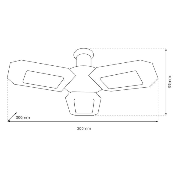 Værkstedslampe 50W 4000K E27
