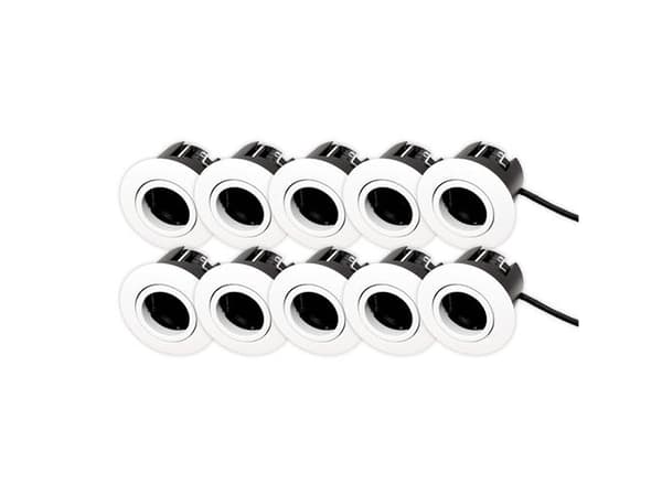 Luna Quick install 2.0 10-pack ISO GU10 Mat Hvid Indendørs/udendørs IP44