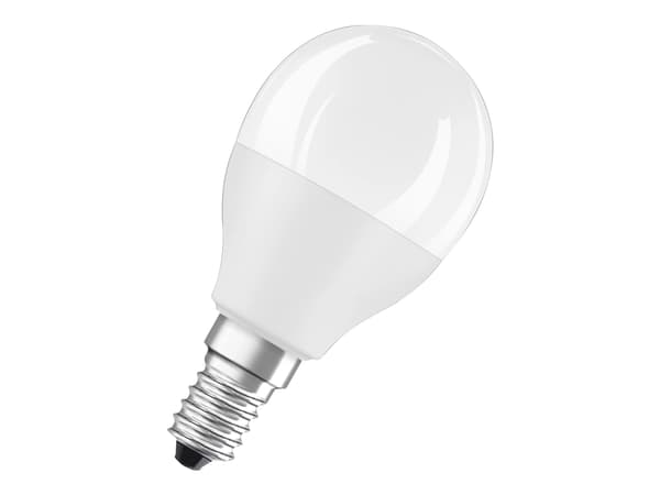 OSRAM LED STAR+ - LED-glödlampa - form: P47 - glaserad finish - E14 - 4.9 W (motsvarande 40 W) - klass F - RGB/varmt vitt ljus - 2700 K