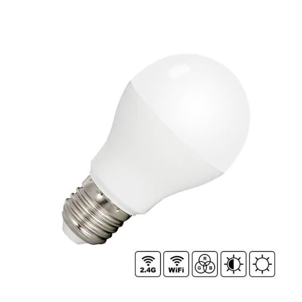 LED-lampa E27 6w Rgb+cct Rf 2,4ghz Fut014