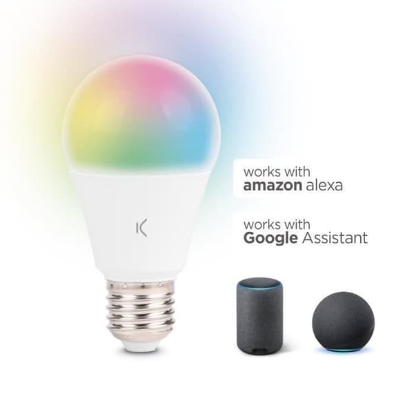 ANSLUTENDE AMPUL RGB + CCT A60 E27 9W KSIX