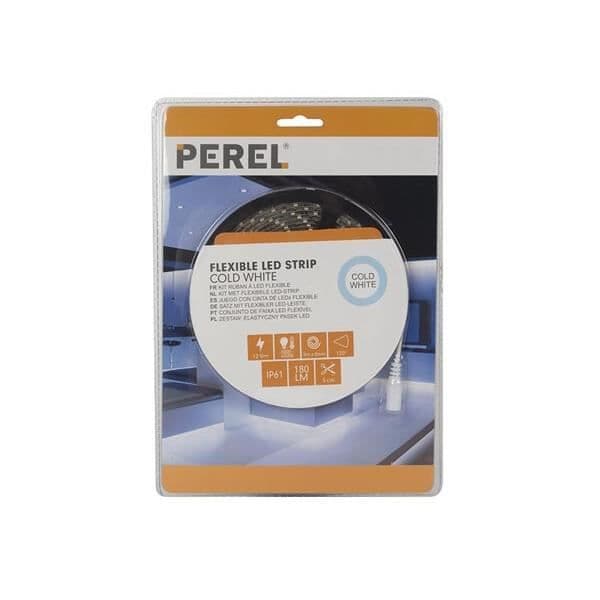 Flexibel LED-rulle - PEREL - Kall vit - 300 LED - 5m