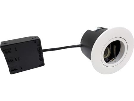 NORDTRONIC Quick Install G2, GU10, rund, mat hvid, inden- og udendørs brug