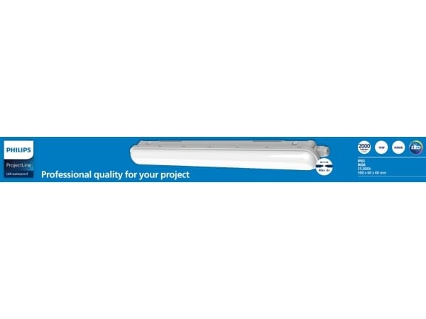 Philips Projectline vanntett, 18 W, LED, 1 ampuller, IP65, Hvit Hvit