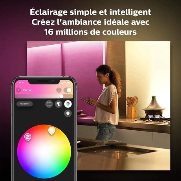 Hue Ambiance White &amp; Color - PHILIPS - Indoor LightStrips Plus - 2 m - Bluetooth
