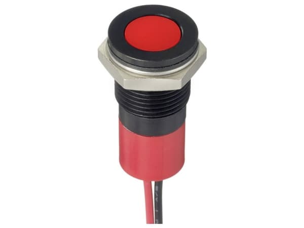 APEM Q14F3CXXR12E LED-merkkivalo Punainen 10 mcd