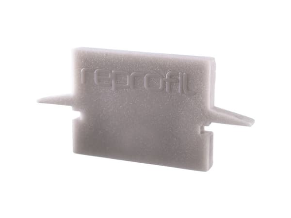 Deko Light 979041 Gavellock H-ET-01-10 Set 2 st, Grå Profilgavellock Plast (L x B x H) 25 x 6 x 12 mm 1 st
