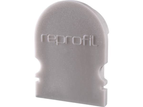 Deko Light 979531 Ändlock R-AU-02-12 Set 2 st, Grå Profiländlock Plast (L x B x H) 18 x 6 x 23,5 mm 1 st