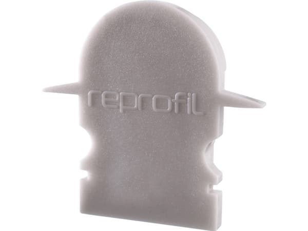Deko Light 979561 Gavellock R-ET-02-10 Set 2 st, Grå Profilgavellock Plast (L x B x H) 25 x 6 x 23,5 mm 1 st