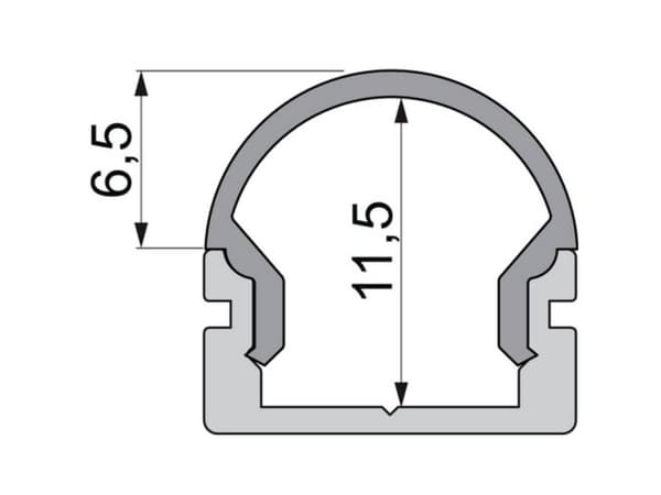 Deko Light 979581 Ändlock R-AU-01-08 Set 2 st, Grå Profiländlock Plast (L x B x H) 14 x 6 x 13,5 mm 1 st