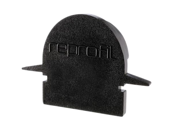 Deko Light 979622 Ändlock R-ET-01-08 Set 2 st, Svart Profilerat ändlock Plast (L x B x H) 23 x 6 x 13,5 mm 1 st
