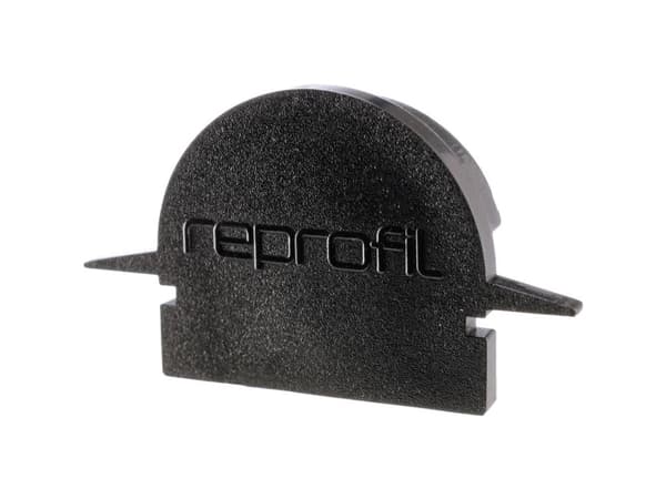 Deko Light 979552 Ändlock R-ET-01-12 Set 2 st, Svart Profilerat ändlock Plast (L x B x H) 27 x 6 x 14,5 mm 1 st