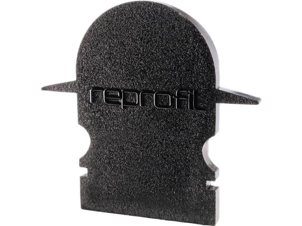 Deko Light 979562 Ändlock R-ET-02-10 Set 2 st, Svart Profilerat ändlock Plast (L x B x H) 25 x 6 x 23,5 mm 1 st