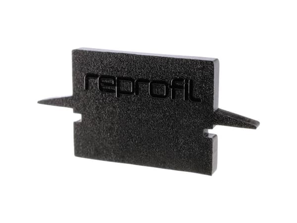 Deko Light 979042 Ändlock H-ET-01-10 Set 2 st, Svart Profilerat ändlock Plast (L x B x H) 25 x 6 x 12 mm 1 st
