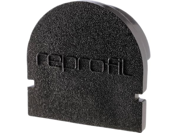 Deko Light 979502 Ändlock R-AU-01-10 Set 2 st, Svart Profilerat ändlock Plast (L x B x H) 16 x 6 x 15,5 mm 1 st