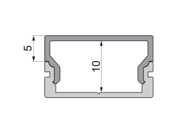 Deko Light 979090 Gavellock H-AU-01-15 Set 2 st, vit Profilgavellock Plast (L x B x H) 21 x 6 x 12 mm 1 st