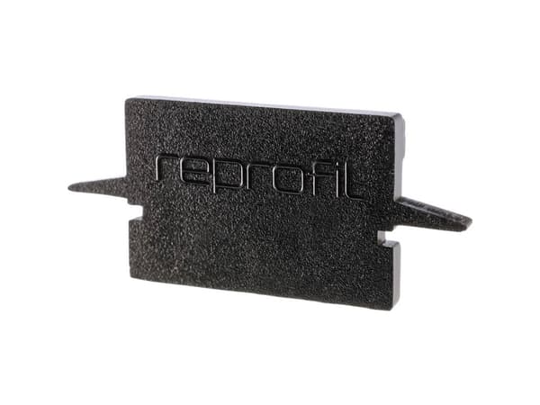 Deko Light 979052 Gavellock H-ET-01-12 Set 2 st, Svart Profilerat gavellock Plast (L x B x H) 27 x 6 x 12 mm 1 st