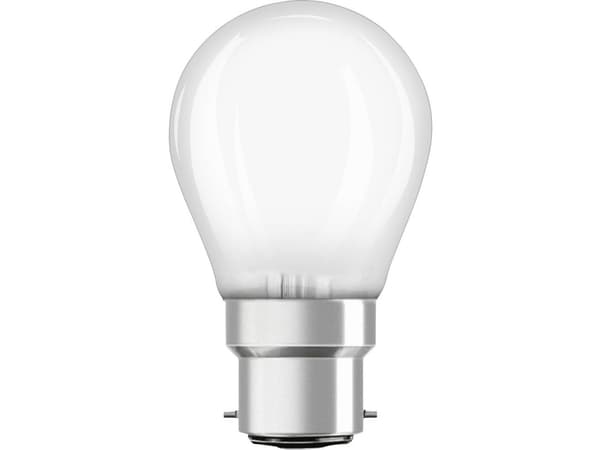 OSRAM ST - LED-glödlampa - form: P40 - glaserad finish - B22d - 4 W (motsvarande 40 W) - klass E - varmt vitt ljus - 2700 K