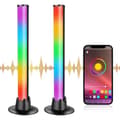 Miniatyrbild 1 av 4: 2ST LED Lightbar RGB TV LED-bakgrundsbelysning, USB-drift, musiksynkronisering, Bluetooth-spellampa med app