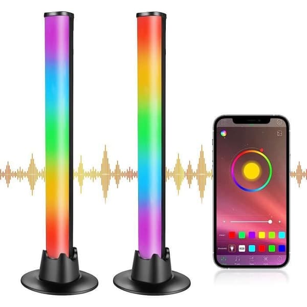 2ST LED Lightbar RGB TV LED-bakgrundsbelysning, USB-drift, musiksynkronisering, Bluetooth-spellampa med app