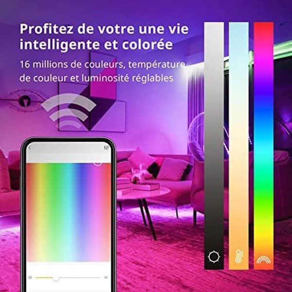 LED-ljusremsa - YEELIGHT - 1S - 2 m - Alexa-kompatibel - RGB - Ambilight Gaming