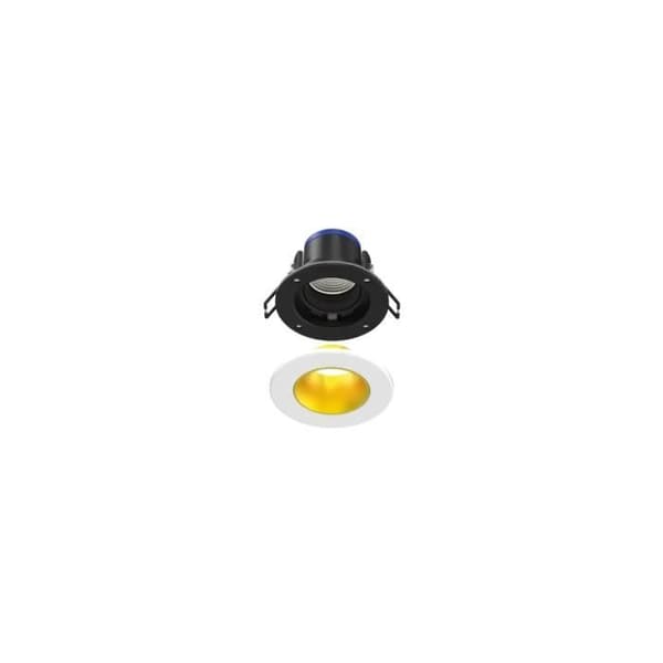 Spot LED ARIC EF8 - Enc. IP65 IK07 7W 3000/4000K (CCT) 560lm 50000h dimbar, vit / guld
