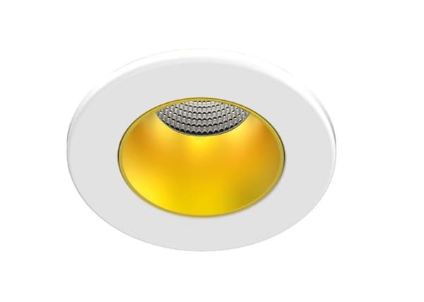 Spot LED ARIC EF8 - Enc. IP65 IK07 7W 3000/4000K (CCT) 560lm 50000h dimbar, vit / guld