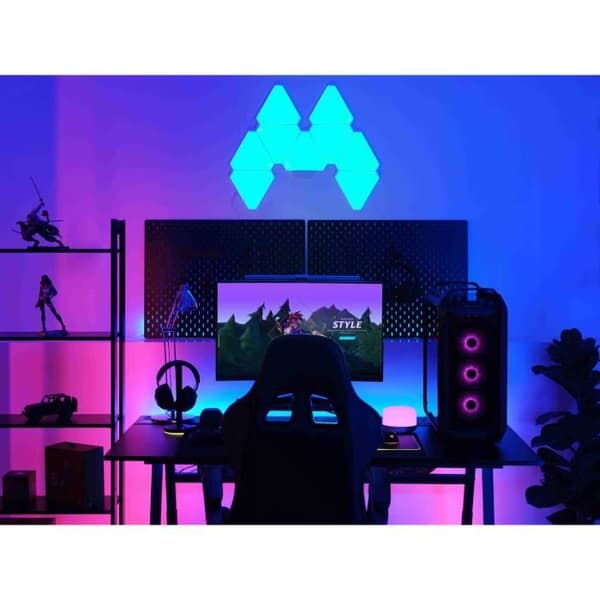 Base Pack 6 YEELIGHT RGB Gaming Light Panels Triangulär multicolor LED-panel kompatibel med Razer Chroma Assembly