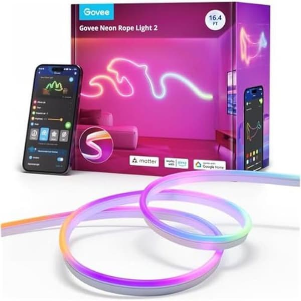 Ljuslist - GOVEE - Neon Strip Light - 5M - Flerfärgad - Fjärrkontroll ingår
