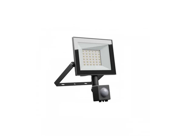 NOCTIS LUX 4 LIGHT 30W NW 230V IP44 141x185x53mm BLACK PIR rörelsedetektor