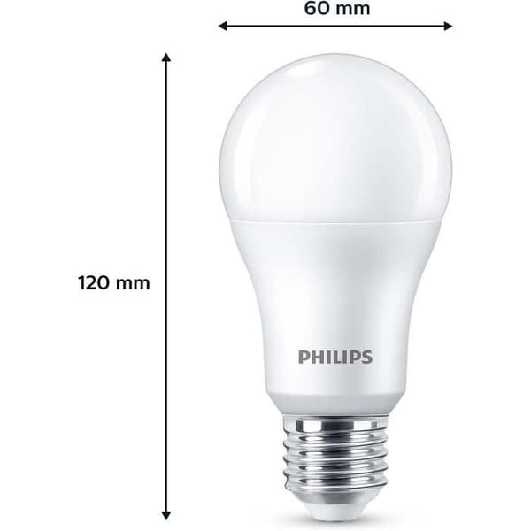Philips, pack med 6 LED-lampor E27, 100W, kallt vitt icke-dimbar