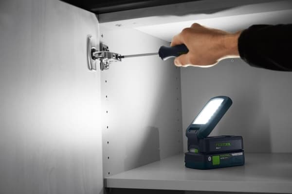 Festool SYSLITE KAL C, LED, 24 ampuller, IP54, 4000 mAh, Marineblå, Hengende arbeidslys