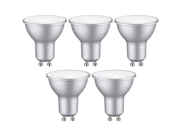 Paulmann 29236 LED (RGB)-lamp EEK E (A - G) GU10 Reflektor 4.9 W Neutralhvid (Ø x H) 51 mm x 54 mm 5 stk