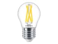 Miniatyrbild 3 av 5: Philips - LED-glödlampa med filament - form: P45 - klar finish - E27 - 3.4 W (motsvarande 40 W) - klass D - varmt vitt ljus - 2200-2700 K