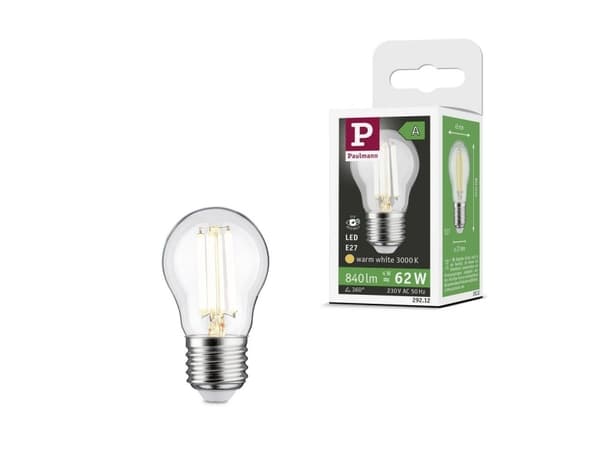 Paulmann 29212 LED (RGB)-lamp EEK A (A - G) E27 Dråbeform 4 W Varmhvid (Ø x H) 45 mm x 80 mm 1 stk