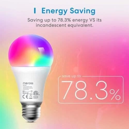 Meross Smart WiFi RGB LED-lampor - Vit - MEROSS - Glödlampor - 60 W - 10 W - E27