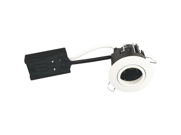 Luna Combi install 230V GU10 IP44 Mat Hvid Rund
