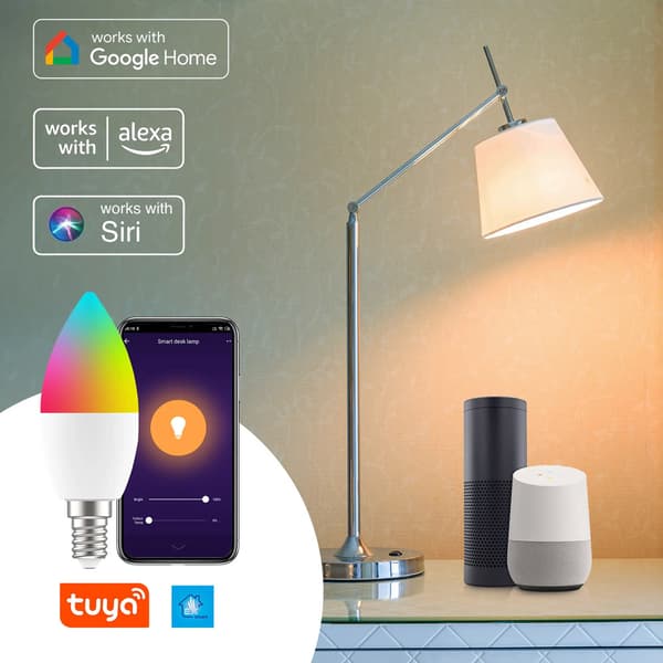 Extralink Smart Life LED-lampe E14 C37 - RGB - WiFi - 2700-6500K - 5W