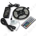 Miniatyrbild 2 av 4: TD® RGB LED Strip 5 meter 5050 Vattentät 300 LED Strip Lampa + 44 knappar Fjärrkontroll + Strömförsörjning Spelrumsdekoration