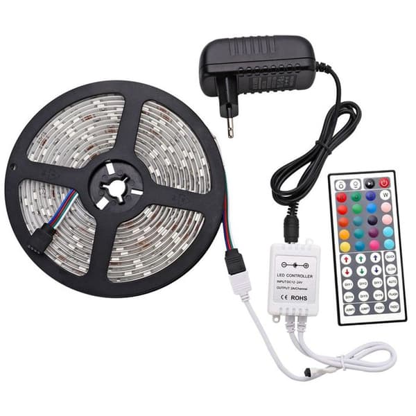 TD® LED Light Ribbon Kit Flexibel LED Garland Strip 5M icke-vattentät SMD 3528 300 LEDs RGB SU722