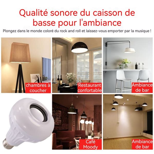 TD® Smart bluetooth LED-lampa ansluten fjärrkontroll lampa färg varmvitt ljus belysning vardagsrum sovrum