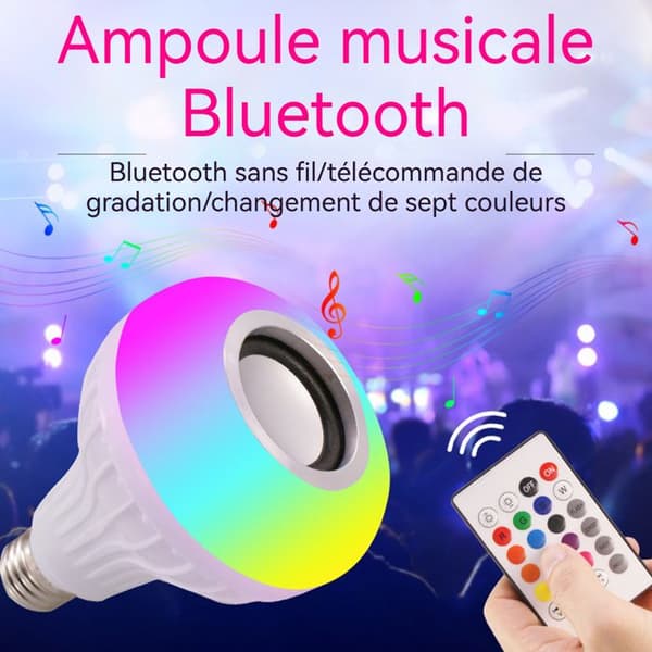 TD® Smart bluetooth LED-lampa ansluten fjärrkontroll lampa färg varmvitt ljus belysning vardagsrum sovrum