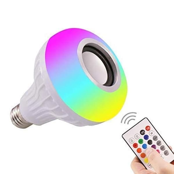 TD® Smart bluetooth LED-lampa ansluten fjärrkontroll lampa färg varmvitt ljus belysning vardagsrum sovrum