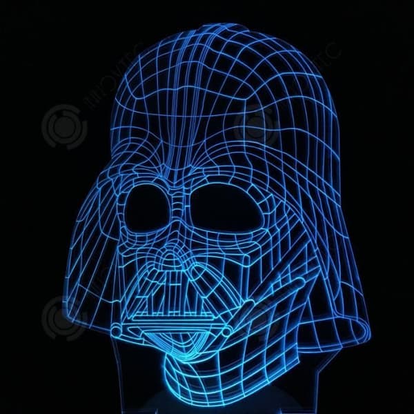 INN® Star Wars-serien 3D Nattljus 3D Färgglad present LED-ljus Touch Fjärrkontroll Skrivbordslampa Creative 3D Dekorativt ljus