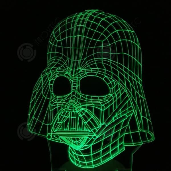 INN® Star Wars-serien 3D Nattljus 3D Färgglad present LED-ljus Touch Fjärrkontroll Skrivbordslampa Creative 3D Dekorativt ljus