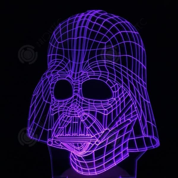 INN® Star Wars-serien 3D Nattljus 3D Färgglad present LED-ljus Touch Fjärrkontroll Skrivbordslampa Creative 3D Dekorativt ljus